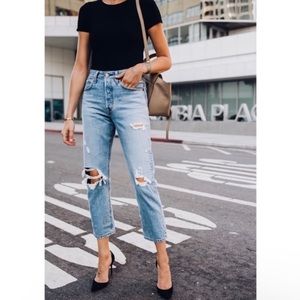 Levi’s Wedgie Ripped Straight Leg Jeans